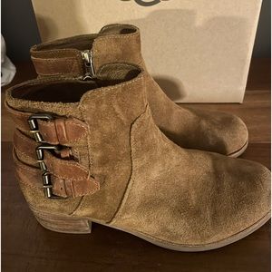 UGG Buckle Booties In Camel